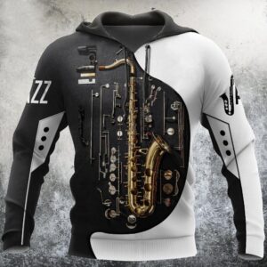 Saxophone 3D Hoodie And Sweatshirt