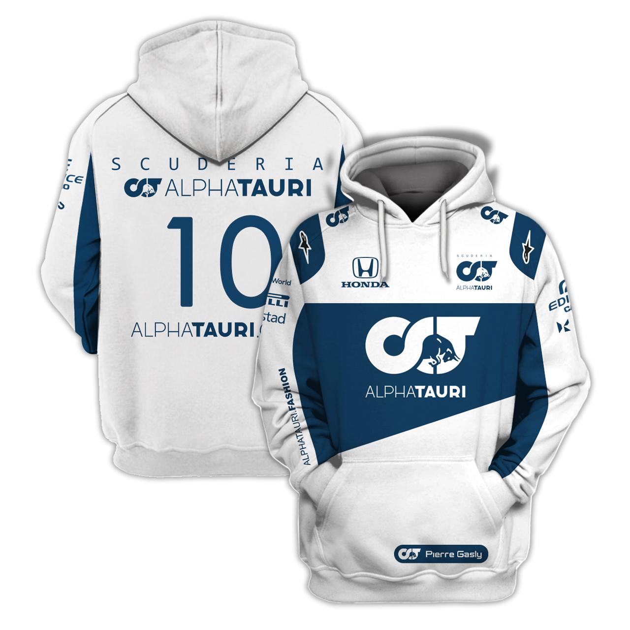 Scuderia Alphatauri 10 Racing 3D Full Printing Hoodie Scuderia Alphatauri 10 Racing 3D Full Printing Hoodie