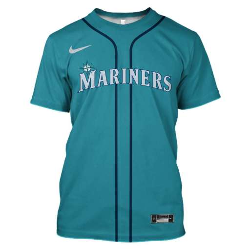 Seattle Mariners Custom Personalized 3D Shirt Seattle Mariners Custom Personalized 3D Shirt