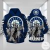 Seattle Mariners Deadpool 3D Hoodie