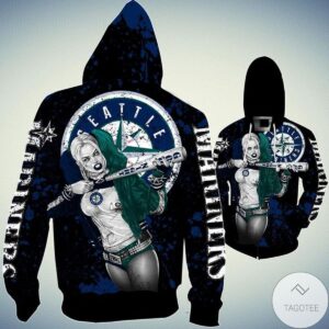Seattle Mariners Harley Quinn 3D Hoodie