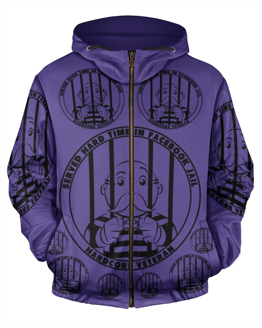 Served Hard Time In Facebook Jail Hardcore Veteran Hoodie Served Hard Time In Facebook Jail Hardcore Veteran Hoodie