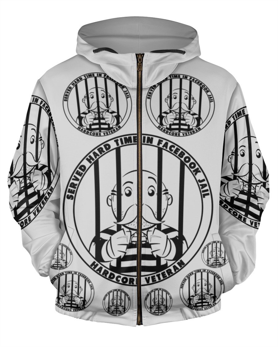 Served Hard Time In Facebook Jail Hardcore Veteran Hoodie Served Hard Time In Facebook Jail Hardcore Veteran Hoodie