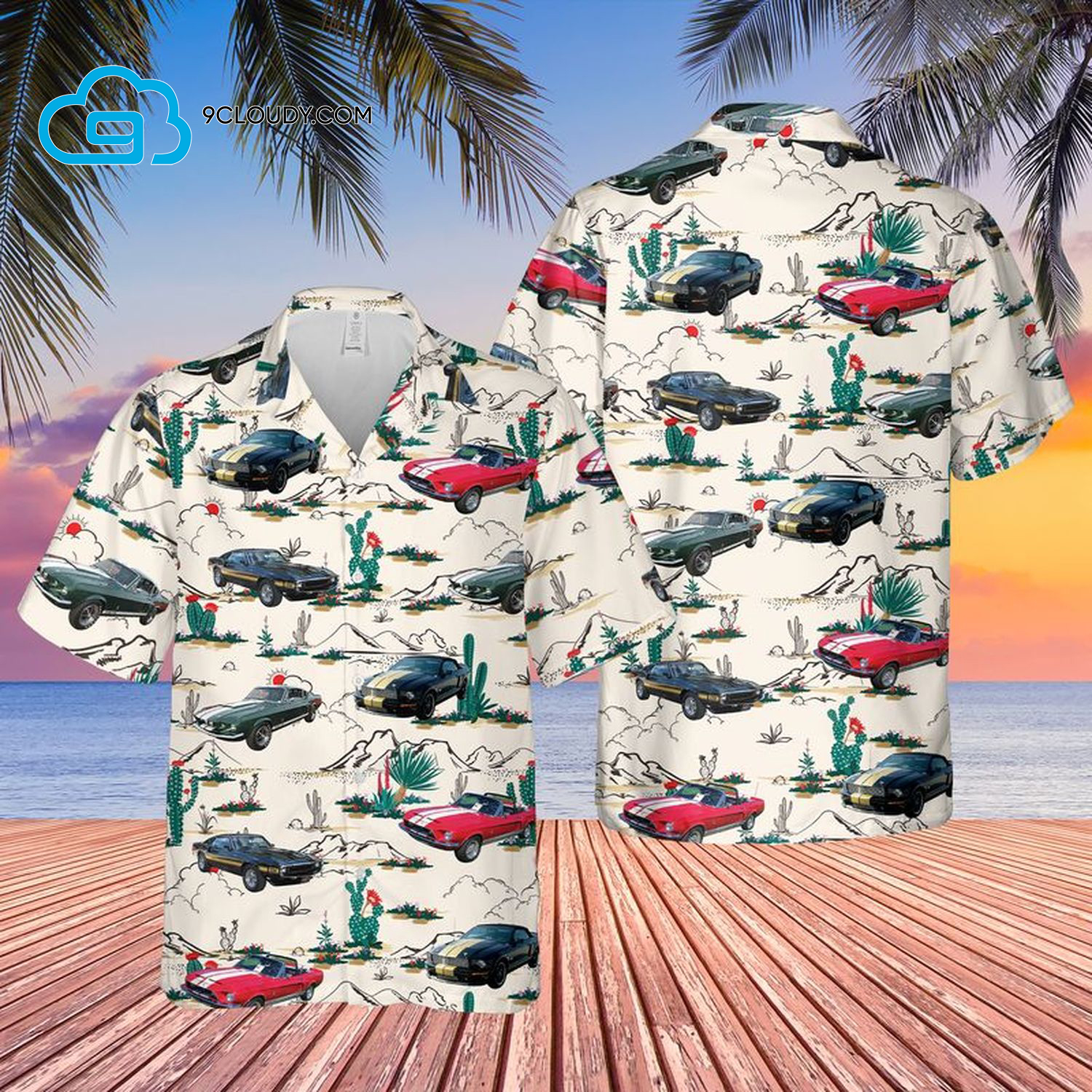 Shelby Mustang Full Print Hawaiian Shirt Shelby Mustang Full Print Hawaiian Shirt