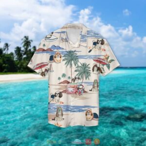 Shih Tzu Summer Beach Hawaiian Shirt