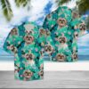 Shih Tzu Tropical Hawaiian Shirt Summer Button Up
