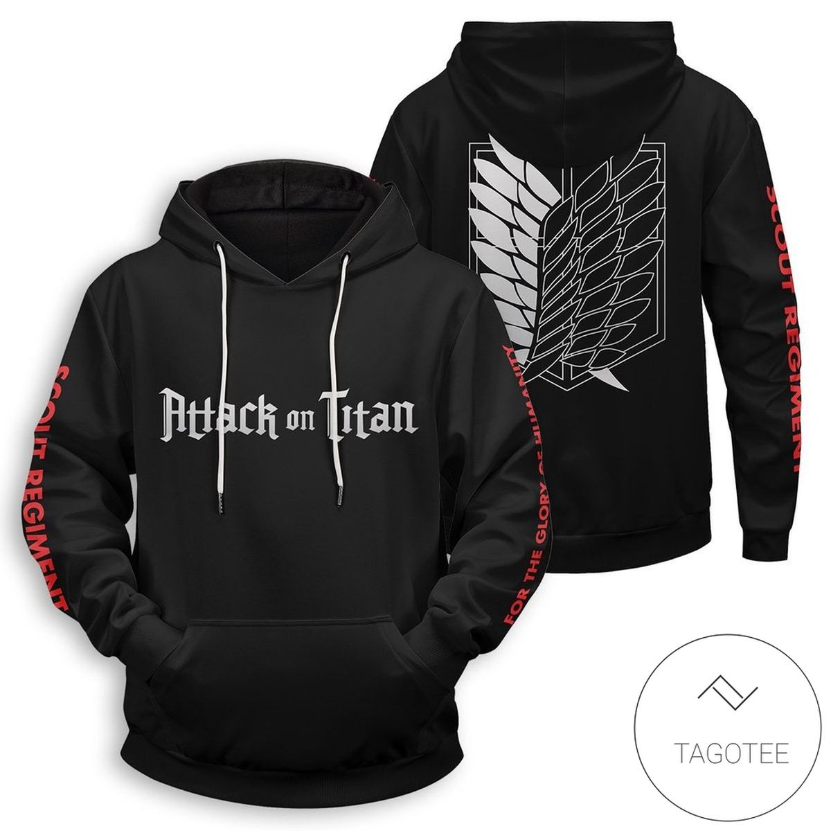 Shingeki No Kyojin Unisex Pullover Hoodie Shingeki No Kyojin Unisex Pullover Hoodie