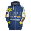 Shot Race Gear Husqvarna Motorcycle Personalized 3D Zip Hoodie