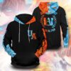 Shoto Fire Ice 3D Pullover Hoodie