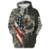 Skull American Flag Us Army Veteran 3D Shirt