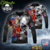 Skull Face Lion 3D All Over Print Hoodie
