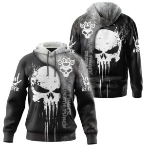 Skull Five Finger Death Punch 3D Hoodie And Shirt