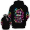 Skull Girl Black Fresh Out Of Fuck 3D Hoodie And Shirt