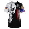 Skull I Pledge Allegiance To The Flag Of The United States Of America 3D Hoodie And Tshirt