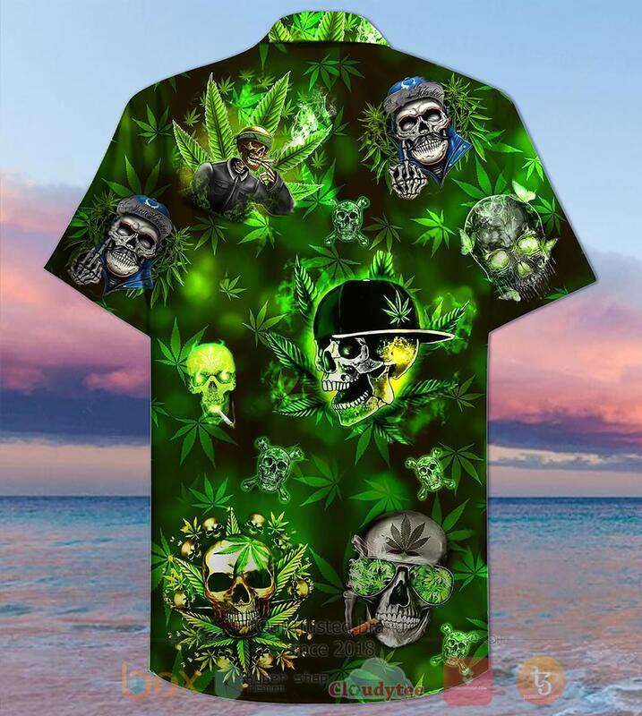 Skull Let’S Get High Hawaiian Shirt Skull Let’S Get High Hawaiian Shirt