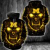 Skull Michigan Wolverines 3D Hoodie