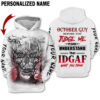 Skull October Guy Before You Judge Me Please Understand That Idgaf What You Think Custom Name 3D Hoodie