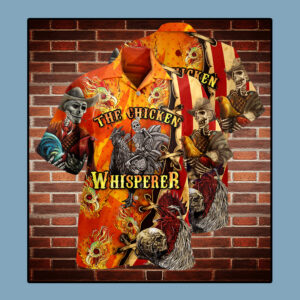 Skull The Chicken Whisperer Hawaiian Shirt