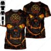 Skull Valknut Viking 3D Shirt