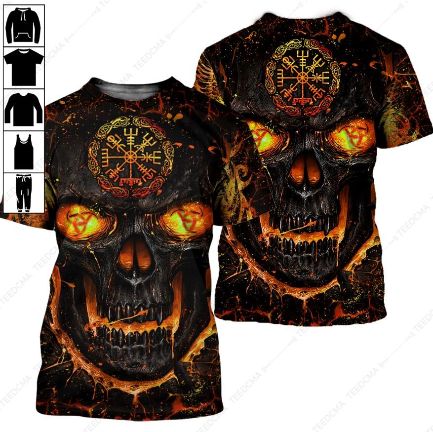 Skull Valknut Viking 3D Shirt Skull Valknut Viking 3D Shirt