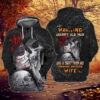 Skull With Rose Warning Grumpy Old Man And A Shirt From His Freaking Awesome Wife 3D Hoodie