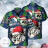 Skull With Santa Hat Merry Christmas Hawaiian Shirt
