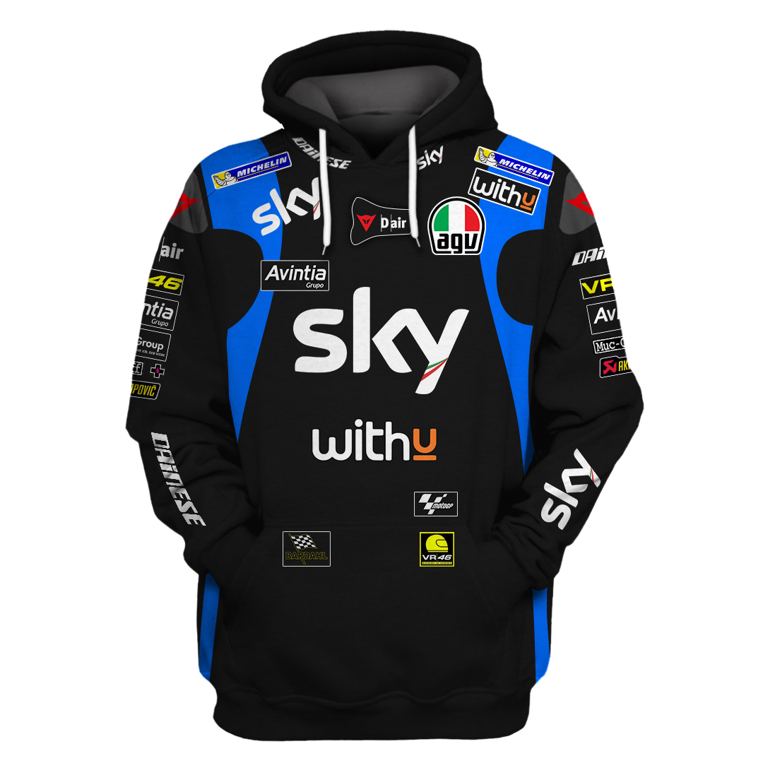 Sky Vr46 Team Dainese 3D Shirt Sky Vr46 Team Dainese 3D Shirt