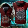 Slayer Bands Sleeveless Vest Zip Hoodie