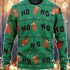 Sloths Ho Ho Ho Christmas Knitted 3D Hoodie