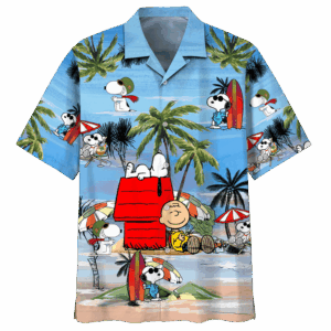 Snoopy And Charlie Brown Hawaiian Shirt