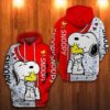 Snoopy And Woodstock 3D All Over Printed Hoodie