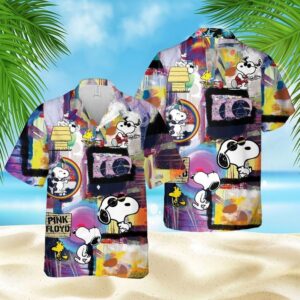 Snoopy Pink Floyd Legend Band Hawaiian Shirt
