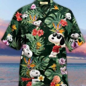 Snoopy Stay Cool Forest Hawaiian Shirt