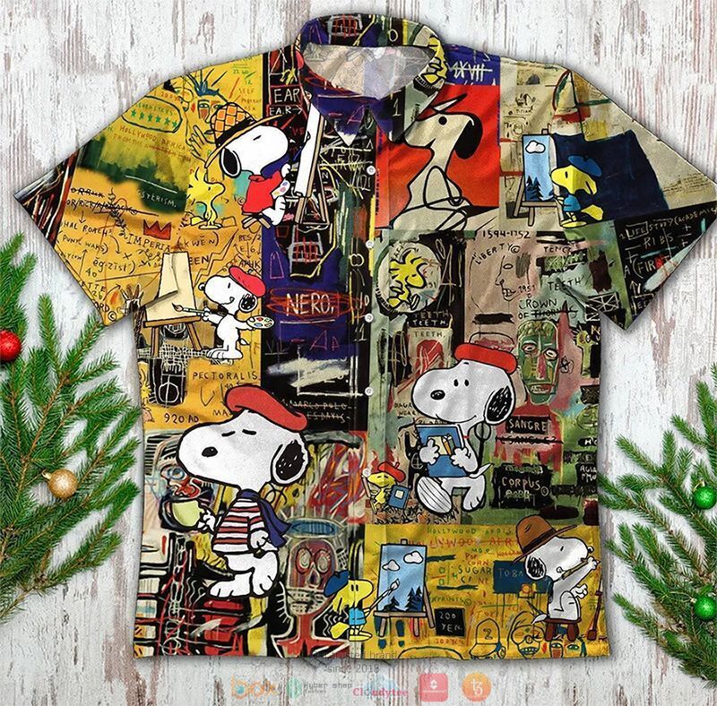 Snoopy Study Hawaiian Shirt Snoopy Study Hawaiian Shirt