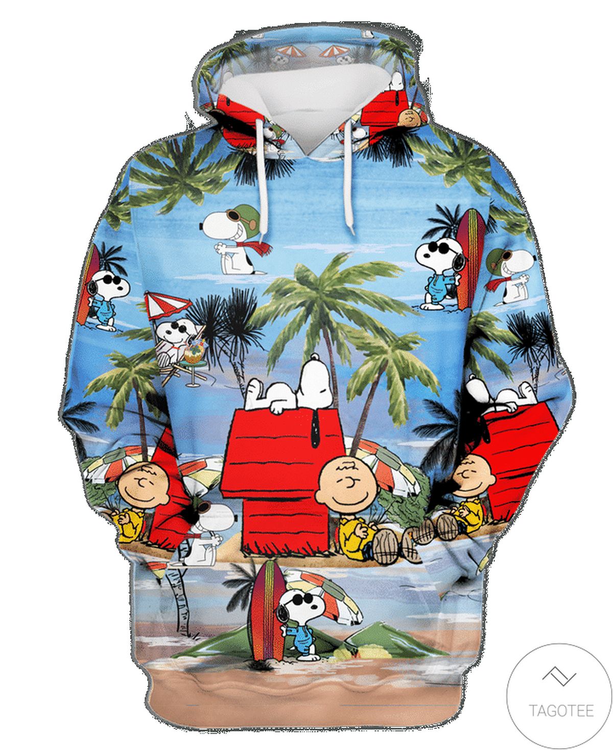 Snoopy Summer Vacation On The Beach Hoodie Snoopy Summer Vacation On The Beach Hoodie