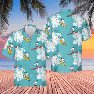 Snoopy Surfing Hawaiian Shirt- Limited Edition