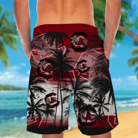 South Carolina Gamecocks Tropical Hawaiian Shirt Short South Carolina Gamecocks Tropical Hawaiian Shirt Short
