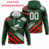South Sydney Rabbitohs Custom Name And Number Hoodie And Shirt