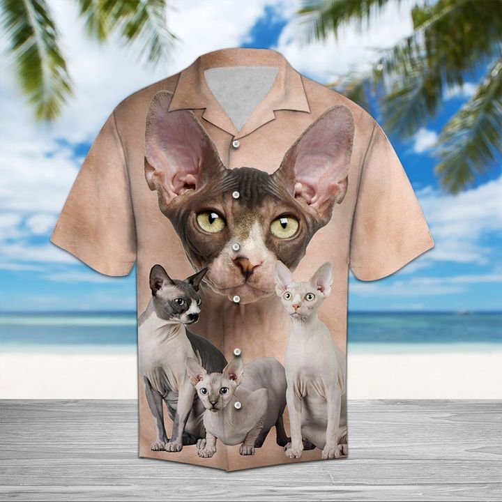 Sphynx Great Hawaiian Shirt Summer Button Up Sphynx Great Hawaiian Shirt Summer Button Up