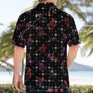 Spider Man Black Hawaiian Shirt