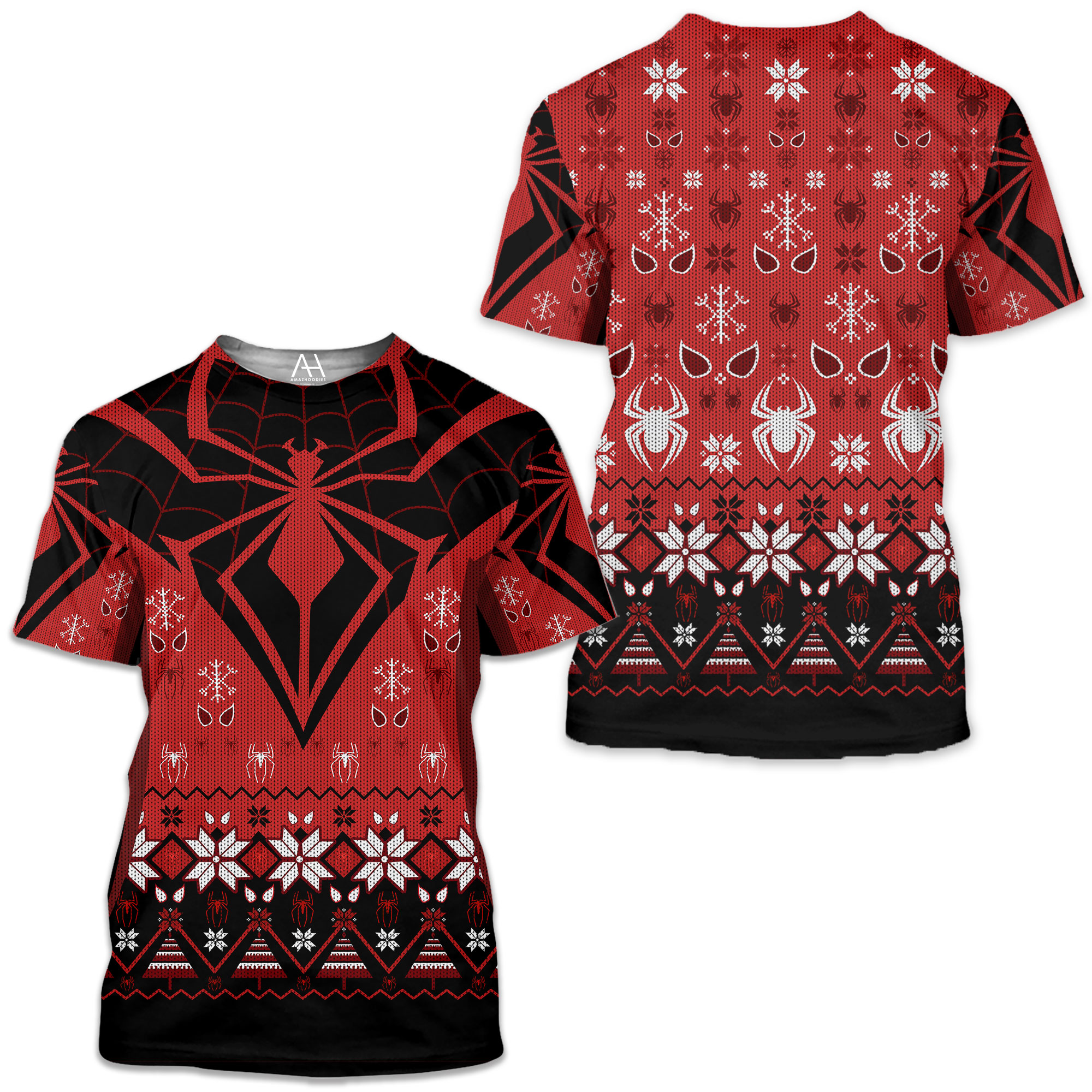 Spider Man Christmas 3D Shirt Spider Man Christmas 3D Shirt