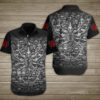 Spider Skull Hawaiian Shirt Summer Button Up