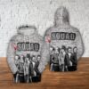 Squad Horror Wall All Over Print Hoodie