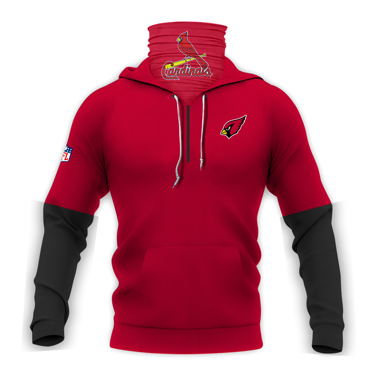 St. Louis Cardinals 3D Hoodie Mask St. Louis Cardinals 3D Hoodie Mask