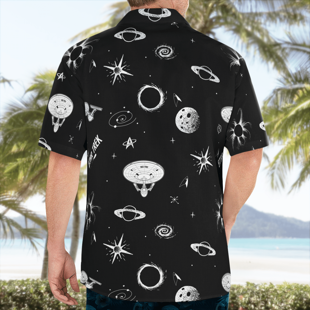 Star Trek Dark Galaxy Hawaiian Shirt Star Trek Dark Galaxy Hawaiian Shirt
