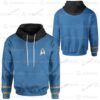 Star Trek The Original Series Blue 3D Hoodie- Limited Edition