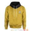 Star Trek The Original Series Yellow Suit 3D All Over Printed Hoodie
