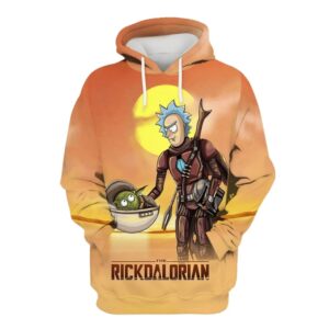 Star War The Mandalorian Baby Yoda 3D Hoodie