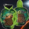 Star Wars Baby Yoda 3D All Over Printed Hoodie