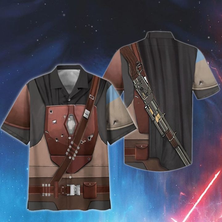Star Wars Beskar Cosplay Hawaiian Shirt Star Wars Beskar Cosplay Hawaiian Shirt